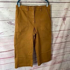 Everlane high waisted denim goucho pants